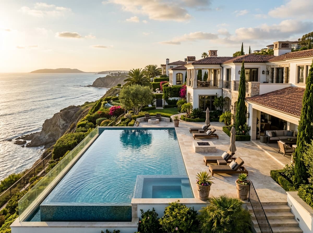 coastal estate, pool
