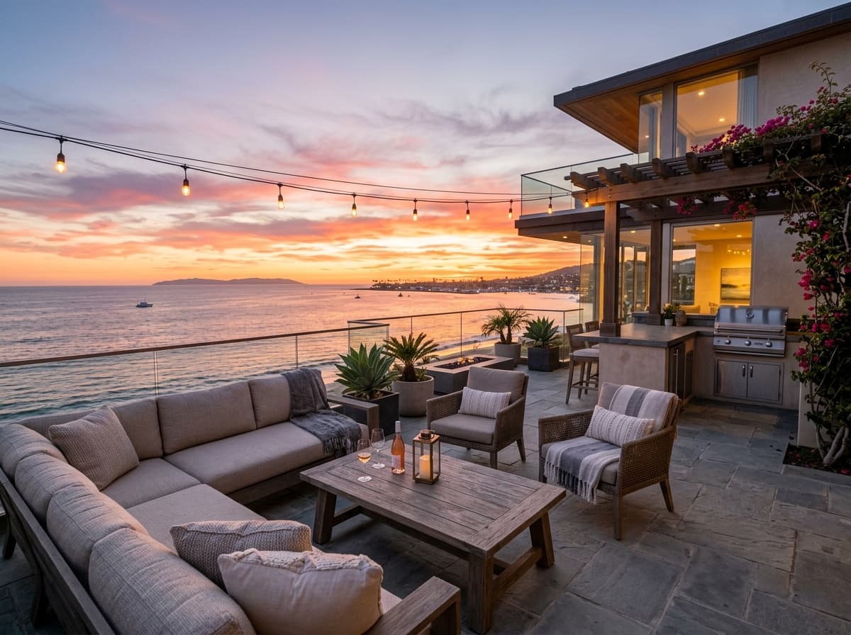 ocean-view terrace